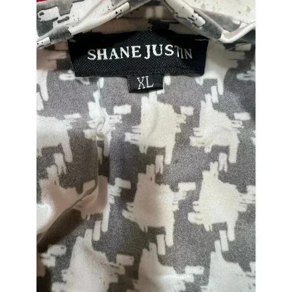 shane justin crop top velvet houndstooth size xl - Picture 8 of 8